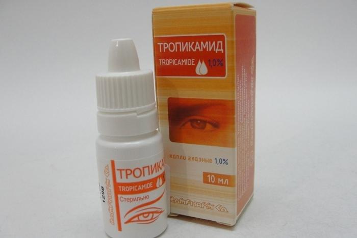 投薬 "トロピカミド"（点眼剤）：使用のための特性および使用説明書