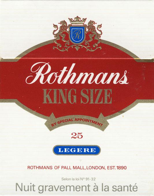 優れた品質の英国人とのRothmans-タバコ